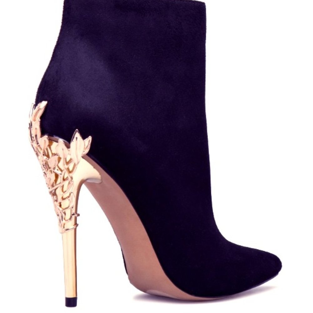 Belamie Glam Stiletto Bootie *Size 10 Wide* Black